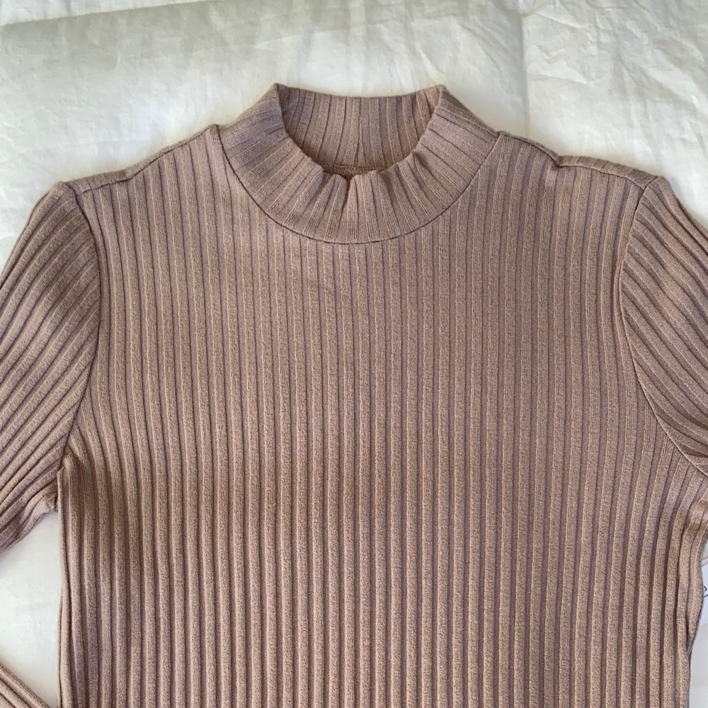 Liverpool Ribbed Long Sleeve Sweater,SM - Picture 3 of 8